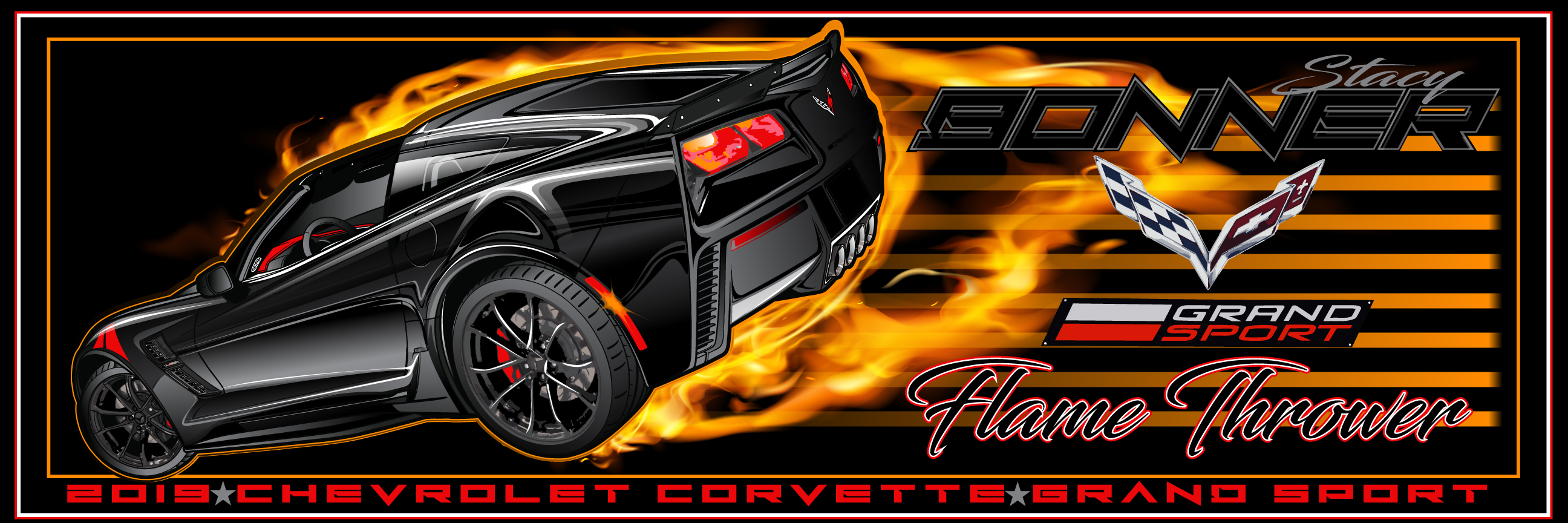 Stacy Bonner 2019 Chevrolet Corvette Grand Sport Flame Thrower